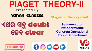 PIAGETS COGNITIVE DEVELOPMENT PARTII ll PEDAGOGY ll PSYCHOLOGY ll TEACHING EXAM [upl. by Aehtrod]