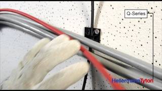 QSeries cable tie for easy PreLocking and Blind Assembly  with gloves [upl. by Cochran]