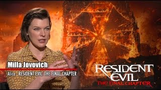 Exclusive Interview Milla Jovovich and Paul WS Anderson  RESIDENT EVIL THE FINAL CHAPTER [upl. by Lisan]