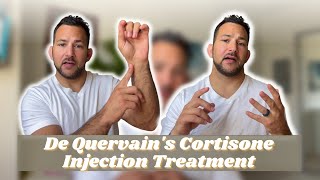 De Quervains Cortisone Injection Treatment Steroid Injection I Got It [upl. by Koss662]