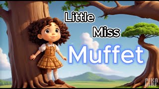 Little Miss Muffet Pop  UltraBrightVisuals Nursery Rhymes amp Kids Songs [upl. by Suhcnip]