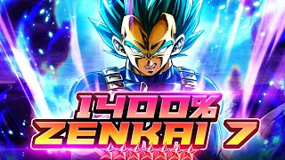 Z7 1400 14 PUR SSB VEGETA IS A FANTASTIC ZENKAI GENERATIONAL SUPPORT  Dragon Ball Legends [upl. by Belita]