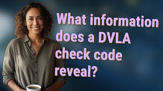 What information does a DVLA check code reveal [upl. by Ttekcirc]