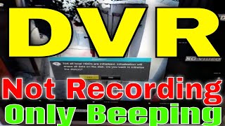 CCTV Camera DVR Beeping Problem  How to change DVR HArd Disk  DVR not recording only beeping [upl. by Naashar332]