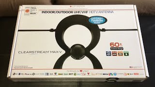 Clearstream MaxV HDTV Antenna Unboxing Setup Installation Tips amp Review [upl. by Ahseenal]