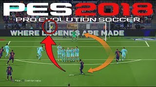 PES 2018 E PES 2019  TUTORIAL FÁCIL DE COBRANÇA DE FALTAS [upl. by Rambow]