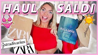 HAUL SALDI ESTATE 2019 👗😍Zara PullampBear Stradivarius [upl. by Dahs773]