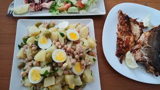 Salade portugaise de pois chiches facile et rapide 🥗😋 [upl. by Catharine]