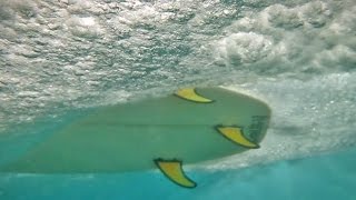 Surfing From Below  Encuentro Beach Cabarete Dominican Republic [upl. by Ahsatal]