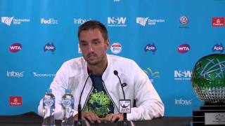 Viktor Troicki press conference Final [upl. by O'Connor]