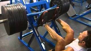 20 plate  20 rep leg press Brian Baze 202 lbs [upl. by Ahsata273]