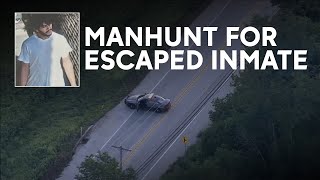 Danelo Cavalcante update Chopper video of search for Chester County Prison escapee [upl. by Hittel]