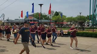 Morenci High School Marching Bulldogs Performing at Cedar Point 2022 [upl. by Osnofledi188]