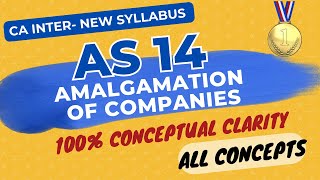 AS 14 in ENGLISH  Amalgamation of Companies  CONCEPTS  CA INTER New Syllabus [upl. by Sudderth]