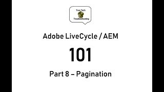 LiveCycle  AEM Designer 101  Part 8 Pagination [upl. by Sumaes]