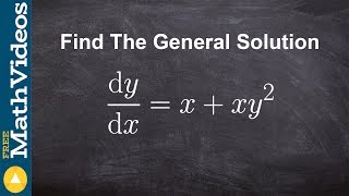 How to determine the general solution to a differential equation [upl. by Lorelei]