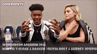 WonderCon 2018  Marvel’s Cloak amp Dagger  Olivia Holt amp Aubrey Joseph [upl. by Ellebanna]