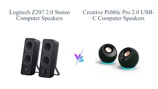 Logitech Z207 vs Creative Pebble Pro Speakers 🎵💻 [upl. by Attenahs606]