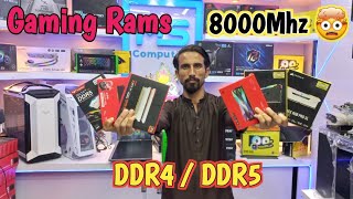 Rams Price in Pakistan 🇵🇰 DDR4 AND DDR5 Gaming Rams [upl. by Omidyar]