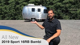 2019 Airstream Sport 16RB Bambi Walk Through Travel Trailer Small Light Weight Caravan Camper [upl. by Litton]