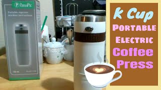 K Cup Portable Electric Coffee Press Hand Held Keurig Dupe 2 [upl. by Peggir]