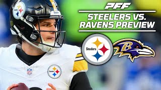 Steelers vs Ravens Week 18 Game Preview  PFF [upl. by Adnhoj]