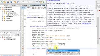 java program to compare two strings lexicographically [upl. by Nesiaj]