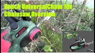 Bosch UniversalChain 18v Cordless Chainsaw Overview [upl. by Perice]