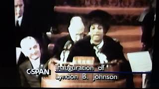 Leontyne Price Sings America the Beautiful at LBJ Inauguration 1965 [upl. by Ahsilak194]