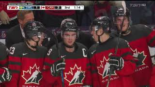 Alex Formenton 31 ENG  Canada vs Sweden Gold Medal Game 2018 WJC 1518 [upl. by Sansen]