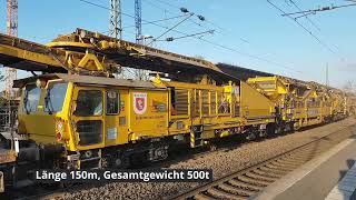 Bettungsreinigung mit der Plasser amp Theurer RMW 1500 von H F Wiebe im Bahnhof Achim [upl. by Anitnegra985]