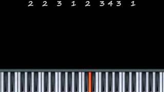 How to play Ode To Joy on Piano  Playing Music By Numbers Piano Lesson [upl. by Berkman]