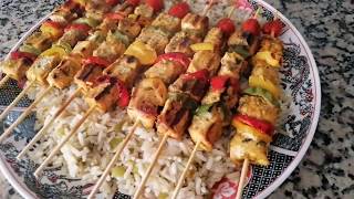 بروشيت سمك اسبادو شهي Brochette de poisson Espadon [upl. by Ainigriv]