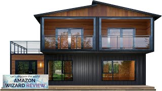 Barn Homes Double Story Flat Pack House with Bathroom and Kitchen Foldable Review [upl. by Ignaz]