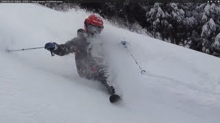 三世代 テレマーク2013 パウダー Three generations TELEMARK powder [upl. by Danziger]