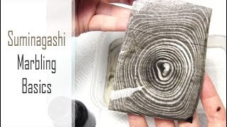 Suminagashi an Easy HowTo for Beginners  Ink Marbling Demo  Basic Equipment and Materials [upl. by Samtsirhc862]