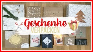 WEIHNACHTSGESCHENKE VERPACKEN Über 10 kreative Hacks amp Ideen⎮Melmas15🎄⎮weeklyMel [upl. by Ierdna958]