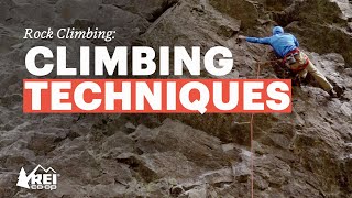 Rock Climbing Climbing Techniques [upl. by Ladew]