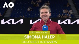 Simona Halep OnCourt Interview 2R  Australian Open 2022 [upl. by Ardeid]