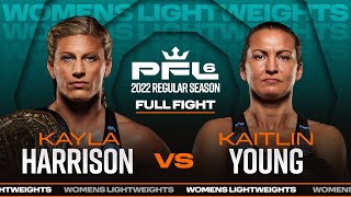 Kayla Harrison vs Kaitlin Young  PFL 6 2022 [upl. by Aicnarf]