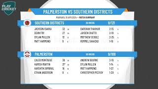 Palmerston Power T20 v Southern Districts Crocs T20 [upl. by Polk]