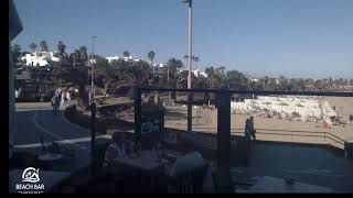 Webcam Lanzarote  Live Stream from the Beachbar in Costa Teguise [upl. by Orly]