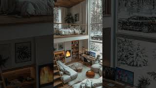 Dreamy Winter Loft ✨winterhome loftdecor homeinspo [upl. by Anelra]