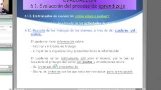 umh2634 201213 Lec007 La Evaluación del proceso de enseñanzaaprendizaje [upl. by Alamat834]