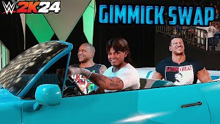 10 Funniest GIMMICK SWAP in WWE 2K24 [upl. by Kynan]