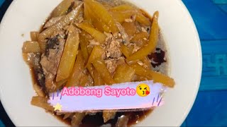 Simple Adobong Sayote👩‍🍳 [upl. by Lehcyar]