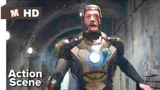 Iron Man 3 Hindi Tony Stark Escpe Scene [upl. by Sacks]