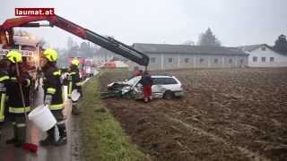 Frontalcrash auf der Wartberger Straße in Pfarrkirchen bei Bad Hall [upl. by Yvette900]