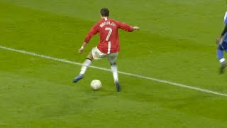 Cristiano Ronaldo 20072008 👑 Ballon Dor Level Skills Free Kicks Showboating Dribbling and Pace [upl. by Warthman]