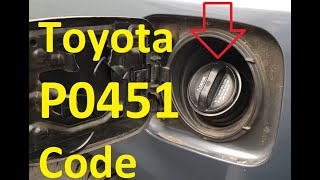 Causes and Fixes Toyota P0451 Code Evaporative Emission Control System Pressure Sensor Performance [upl. by Kwarteng594]